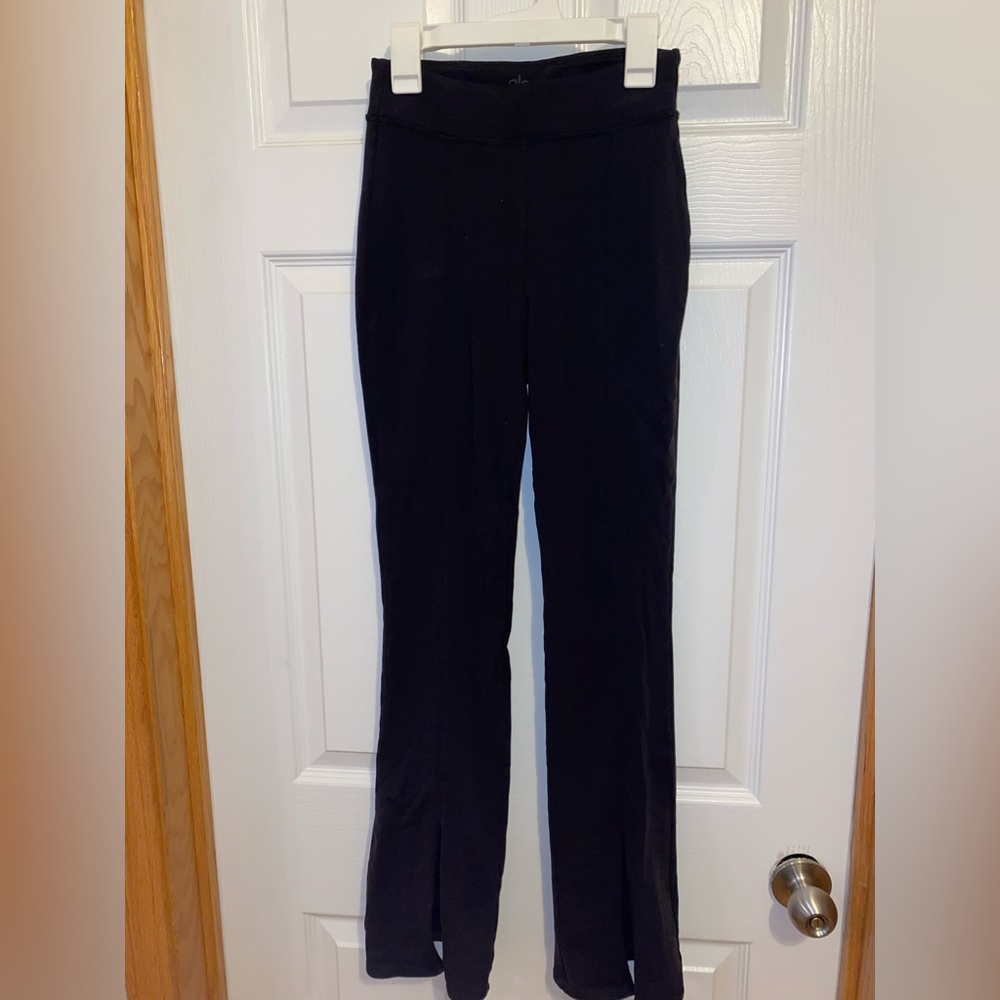 Alo Black Flare Leggings, Size XS